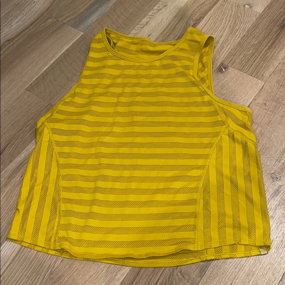 Mustard yellow lulu top